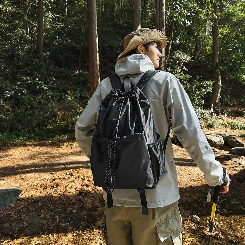 FINDINGS Nylon Backpack Regular Unisex Black/Blue/Green/Purple-4