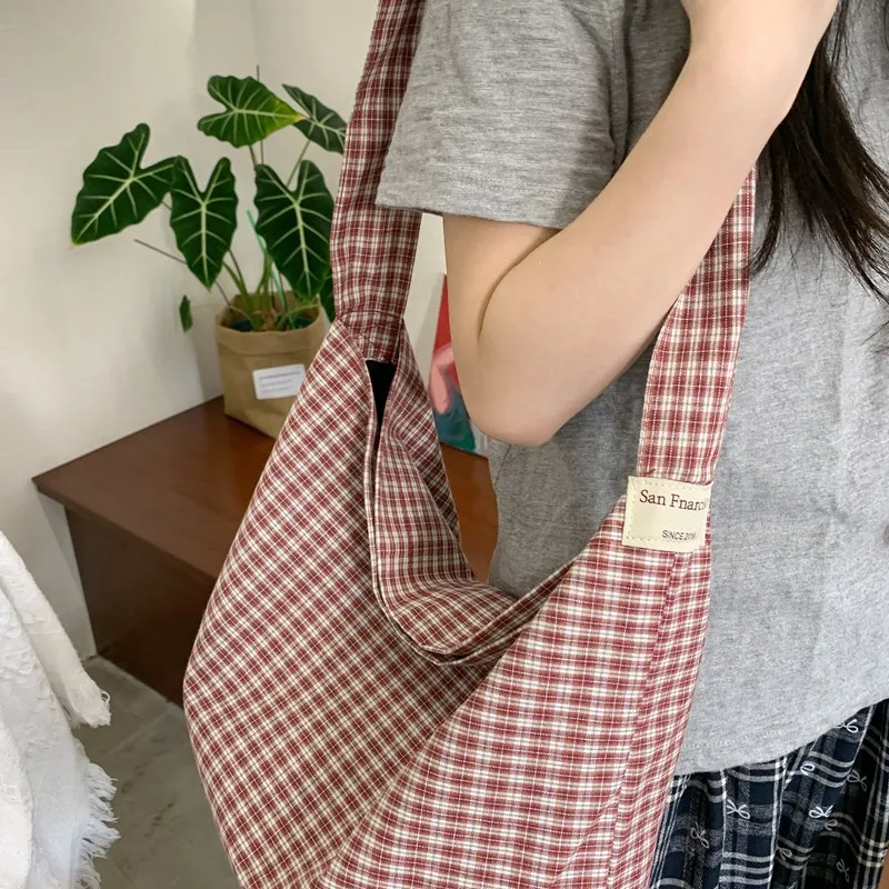 FINDINGS Cotton Fabric Shoulder Bag Unisex Multicolor-2