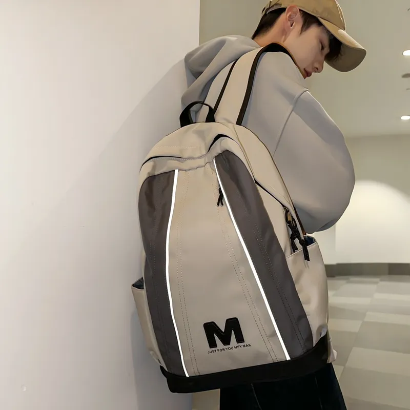 FINDINGS Nylon Backpack Regular Unisex Black/White/Pink/Khaki-25