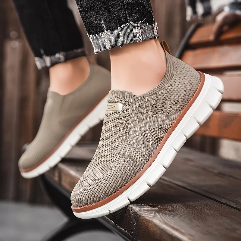 DEERWAY Slip Resistant, Breathable, Lightweight Low Top Casual Shoes Men's-5