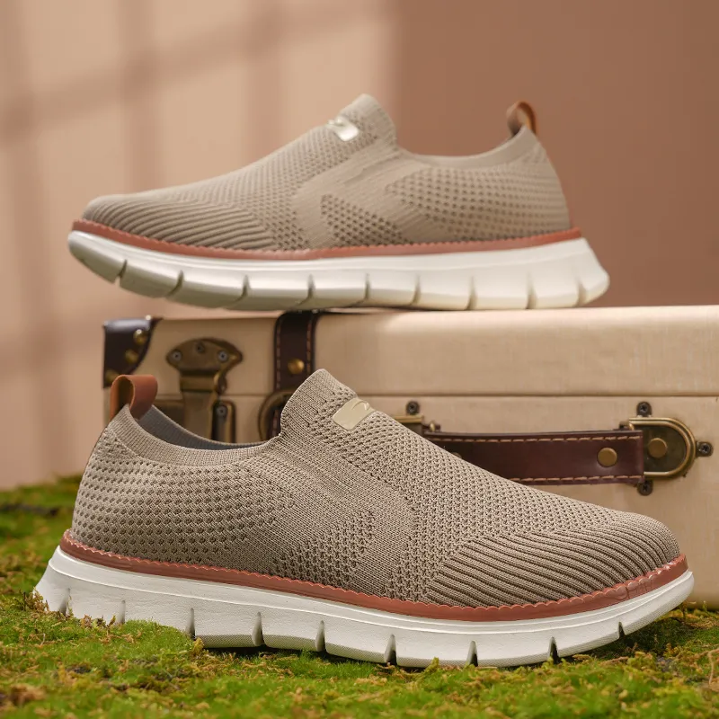 DEERWAY Slip Resistant, Breathable, Lightweight Low Top Casual Shoes Men's-4