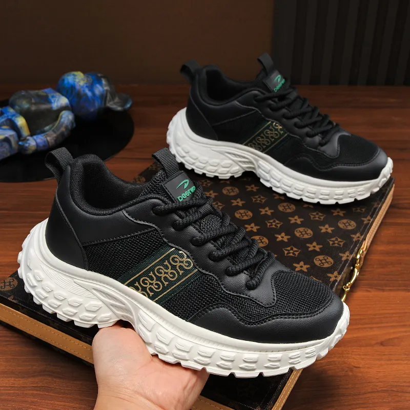 DEERWAY Shock Absorbers Slip Resistant Breathable Low Top Casual Shoes Men's-4