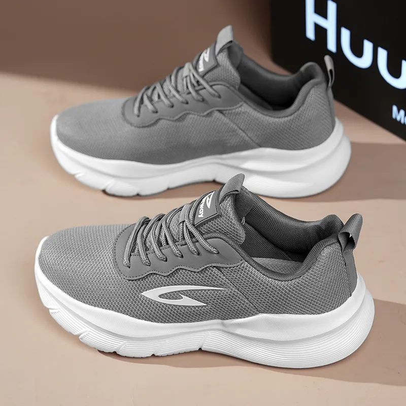 DEERWAY Shock Absorbers Slip Resistant Breathable Low Top Casual Shoes Men's-10