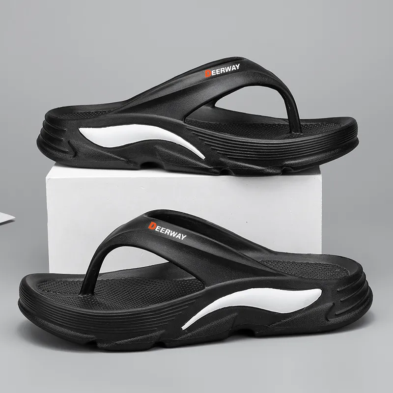 DEERWAY Quiet, Odor Resistant, Slip Resistant Flip Flops Men's-7