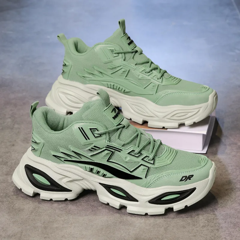DEERWAY Shock Absorbers With Slip Resistant And Abrasion Resistant Properties Low Top Casual Shoes Men's-8