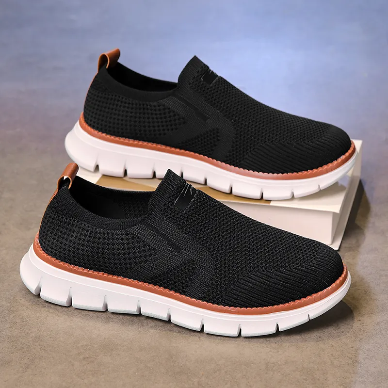 DEERWAY Slip Resistant, Breathable, Lightweight Low Top Casual Shoes Men's-8
