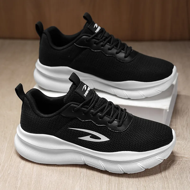 DEERWAY Shock Absorbers Slip Resistant Breathable Low Top Casual Shoes Men's-2