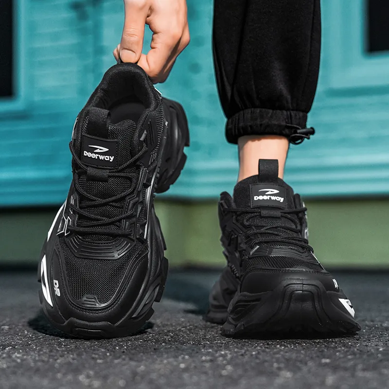 DEERWAY Shock Absorbers With Slip Resistant And Abrasion Resistant Properties Low Top Casual Shoes Men's-17