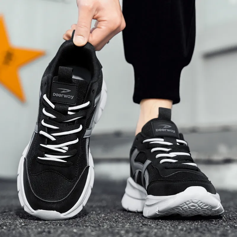 DEERWAY Anti Slip Wear Resistant Low Top Casual Shoes Men's-17