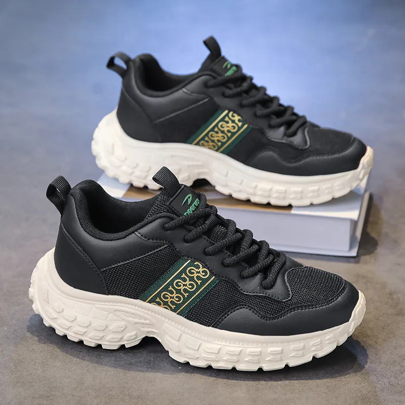 DEERWAY Shock Absorbers Slip Resistant Breathable Low Top Casual Shoes Men's-2