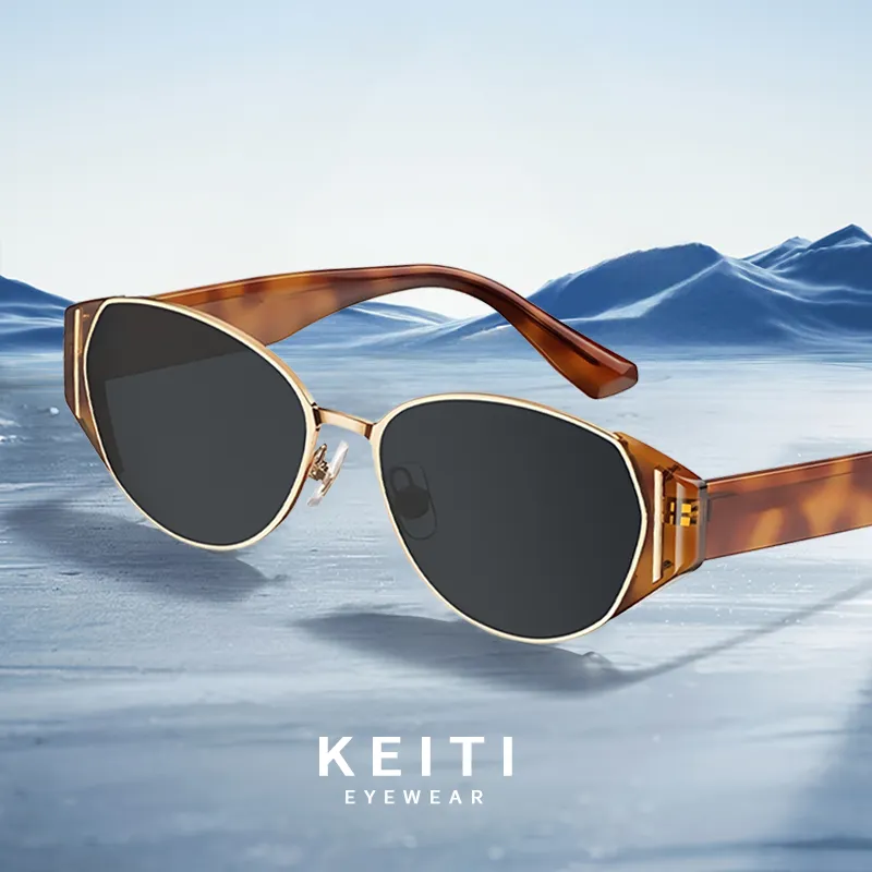 KeiTi Plate Frame Square Sunglasses Unisex-2