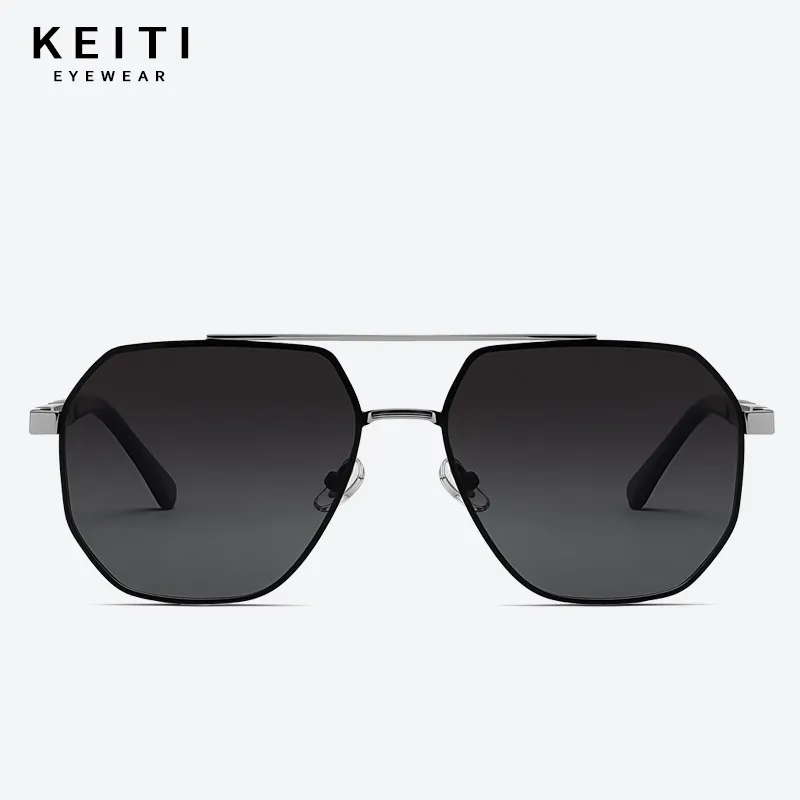 KeiTi Metal Aviator Sunglasses Unisex-2