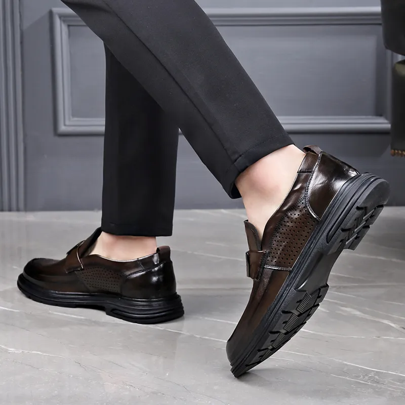 XIAOTOULANG Men's Casual Shoes Men Low Top Black-15