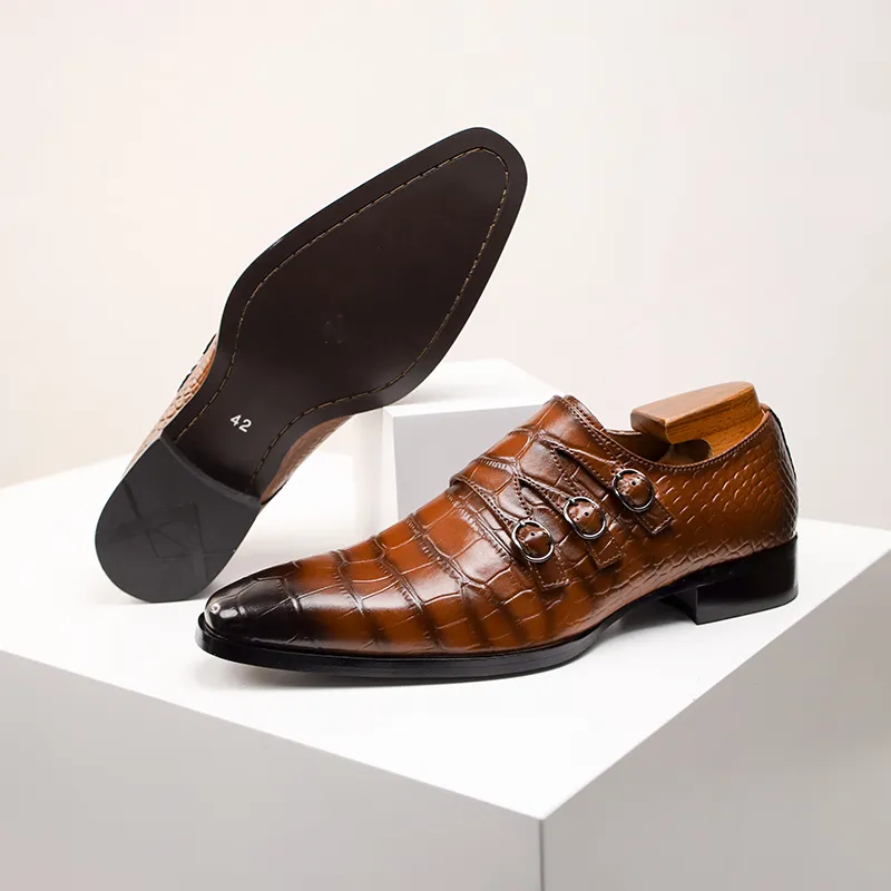 XIAOTOULANG Men's Casual Shoes Men Low Top Black/Brown-6