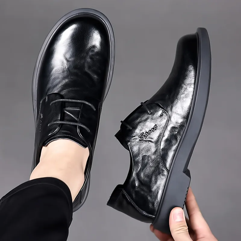 Joe Bang Wolf X XIAOTOULANG Dress Shoes Men Low Top Black/Brown-7