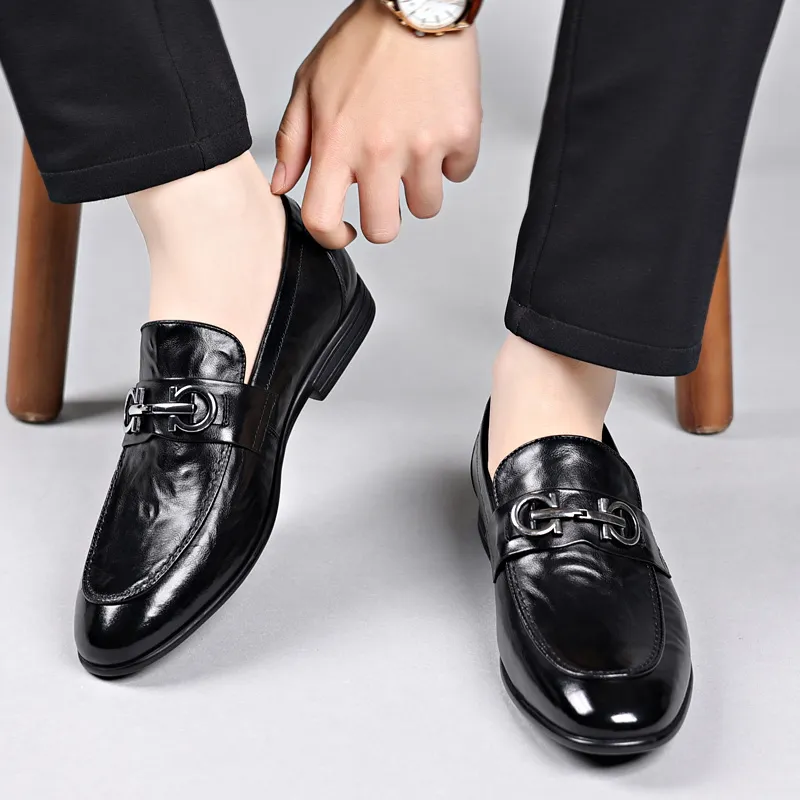 XIAOTOULANG Dress Shoes Men's Black-9