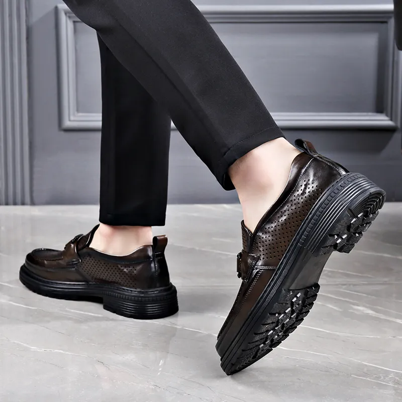 XIAOTOULANG Men's Casual Shoes Men Low Top Black-15