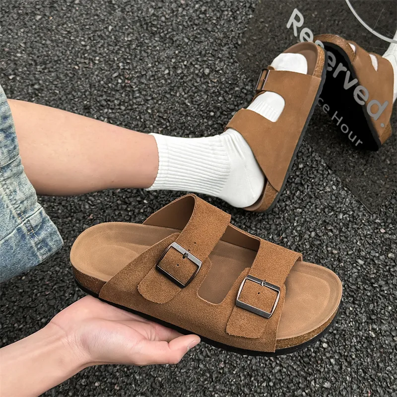 XIAOTOULANG Slip Resistant Odor Resistant Slide Slippers Unisex-7
