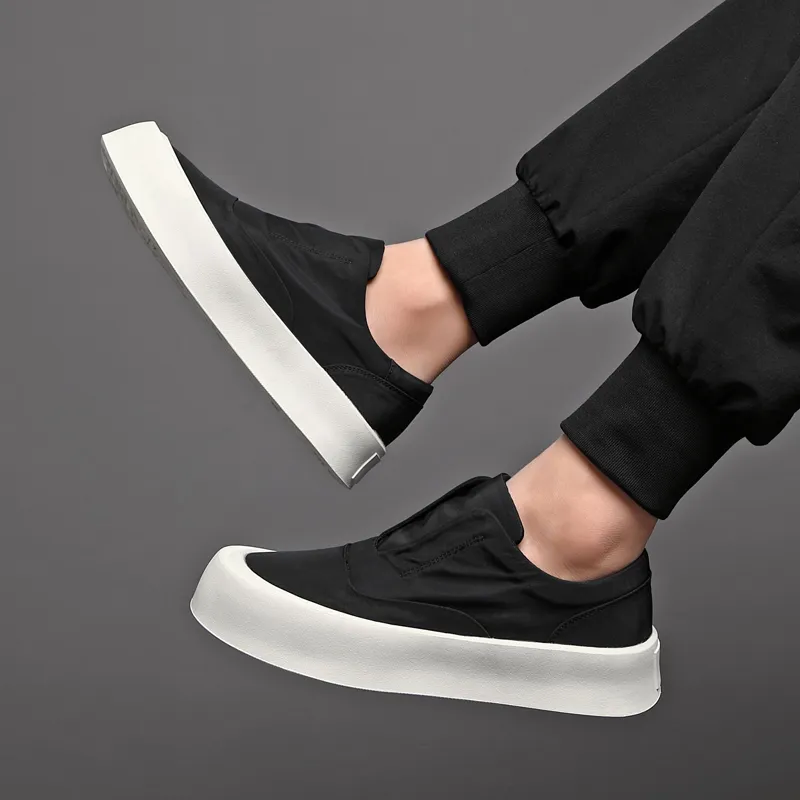 XIAOTOULANG Slip Resistant Breathable Low Top Canvas Shoes Men's-7