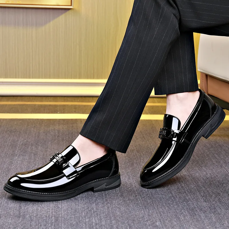 XIAOTOULANG Loafers Men's Black-8