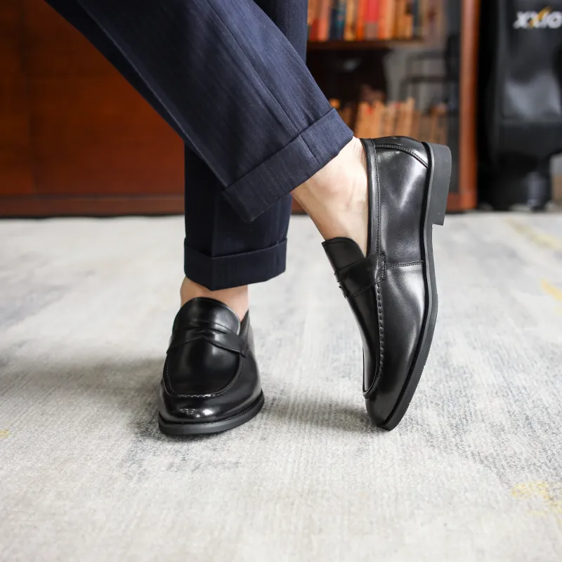 XIAOTOULANG Dress Shoes Men Low Top Black/Brown-9