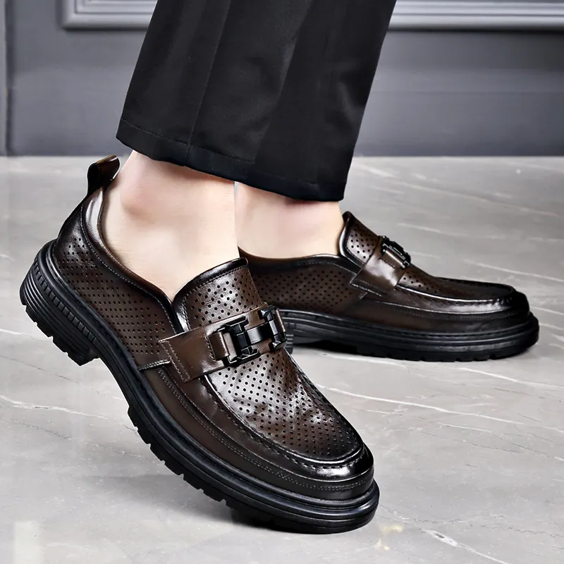 XIAOTOULANG Men's Casual Shoes Men Low Top Black-16