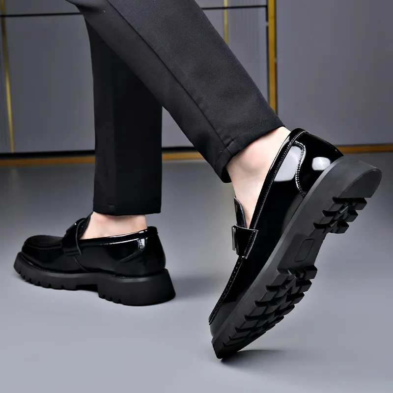 XIAOTOULANG Dress Shoes Men's Black-9