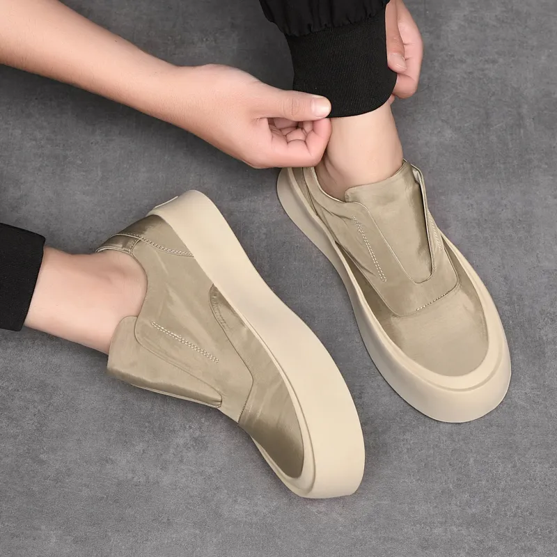 XIAOTOULANG Slip Resistant Breathable Low Top Canvas Shoes Men's-15