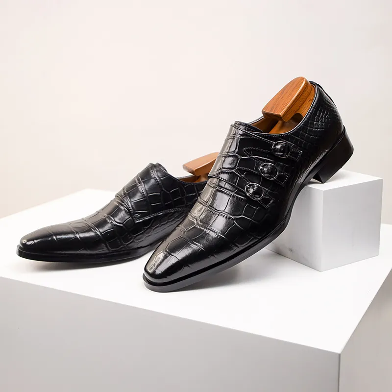 XIAOTOULANG Men's Casual Shoes Men Low Top Black/Brown-3
