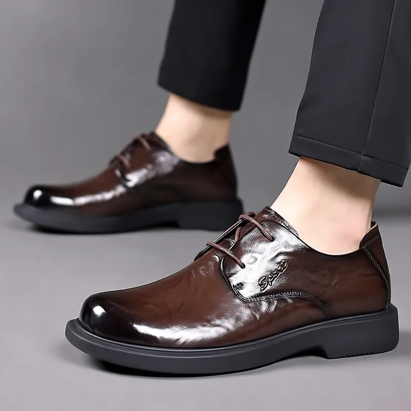 Joe Bang Wolf X XIAOTOULANG Dress Shoes Men Low Top Black/Brown-16