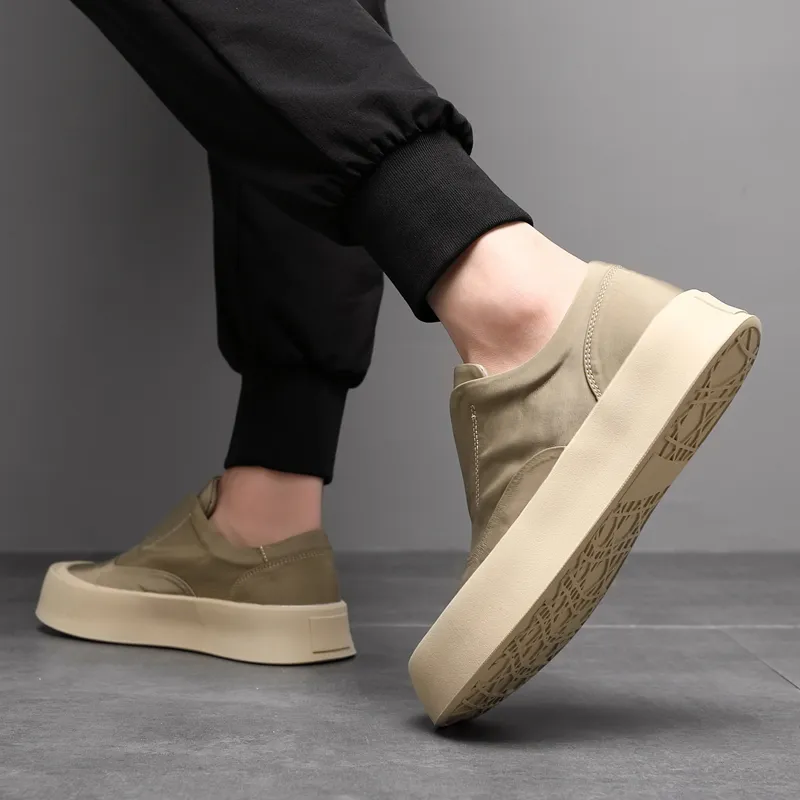 XIAOTOULANG Slip Resistant Breathable Low Top Canvas Shoes Men's-19