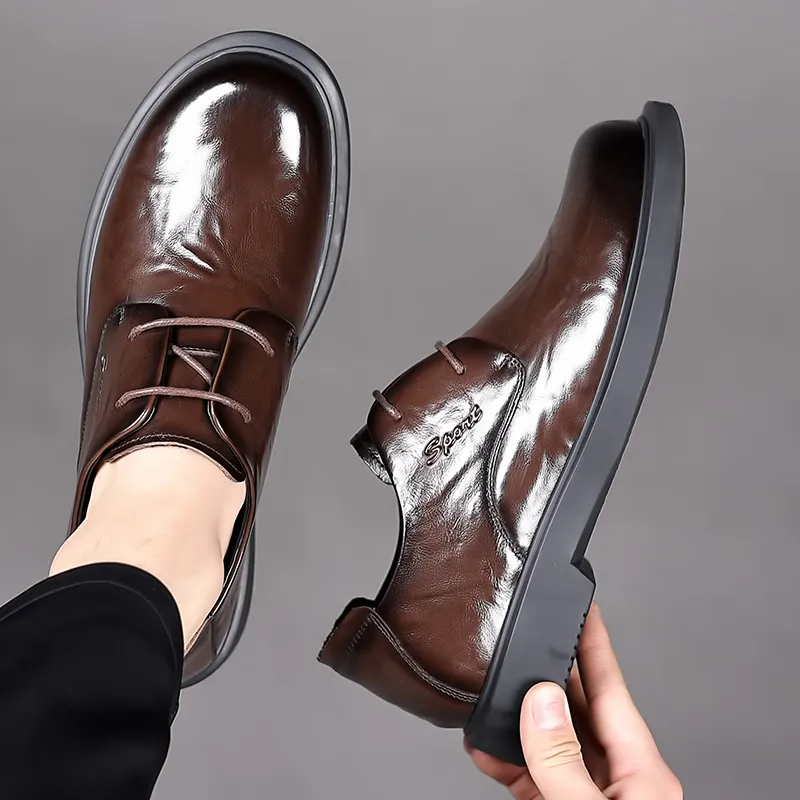 Joe Bang Wolf X XIAOTOULANG Dress Shoes Men Low Top Black/Brown-17