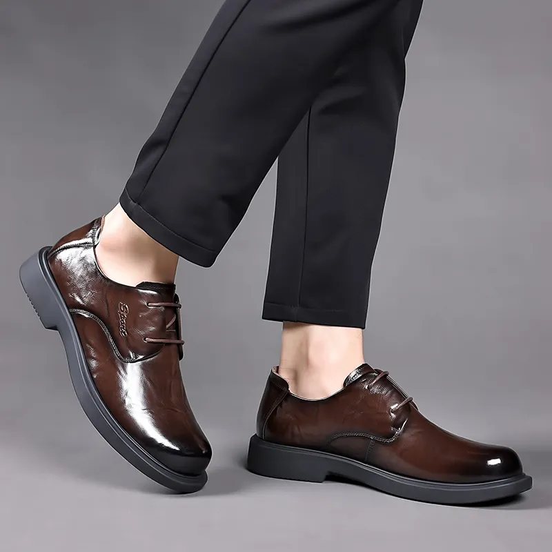 Joe Bang Wolf X XIAOTOULANG Dress Shoes Men Low Top Black/Brown-15