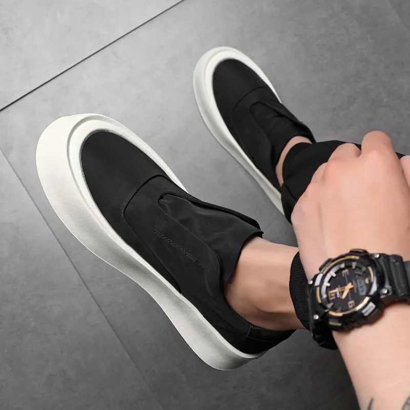 XIAOTOULANG Slip Resistant Breathable Low Top Canvas Shoes Men's-6