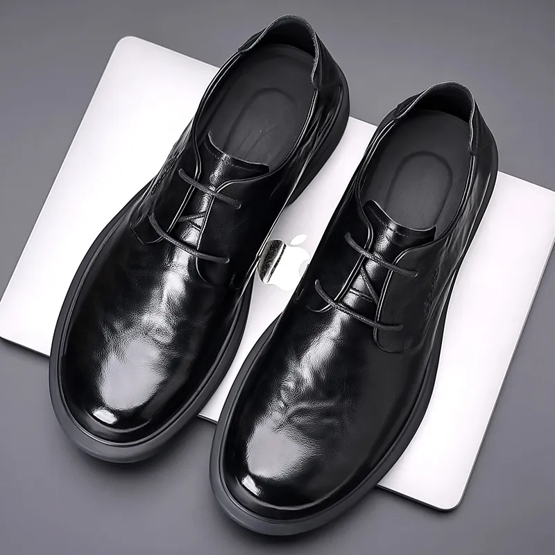Joe Bang Wolf X XIAOTOULANG Dress Shoes Men Low Top Black/Brown-8