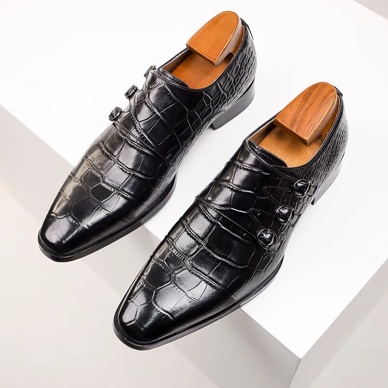 XIAOTOULANG Men's Casual Shoes Men Low Top Black/Brown-1