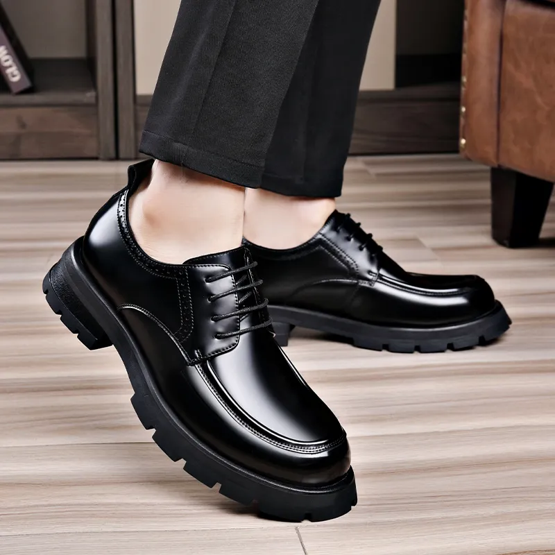 XIAOTOULANG Dress Shoes Men's Black-8
