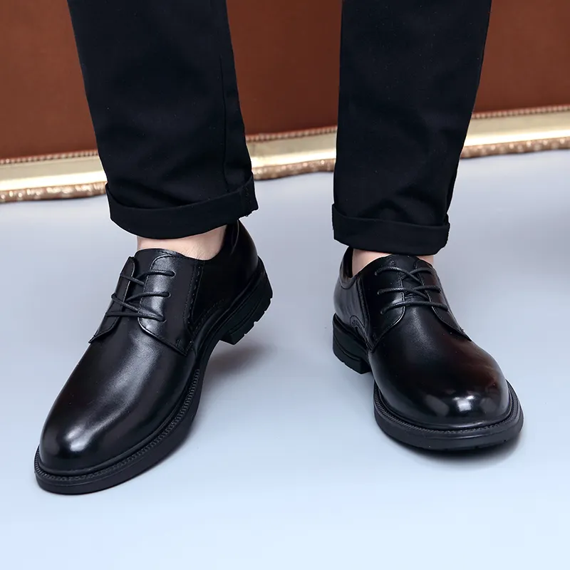 Joe Bang Wolf X XIAOTOULANG Dress Shoes Men Low Top Black/Brown-1