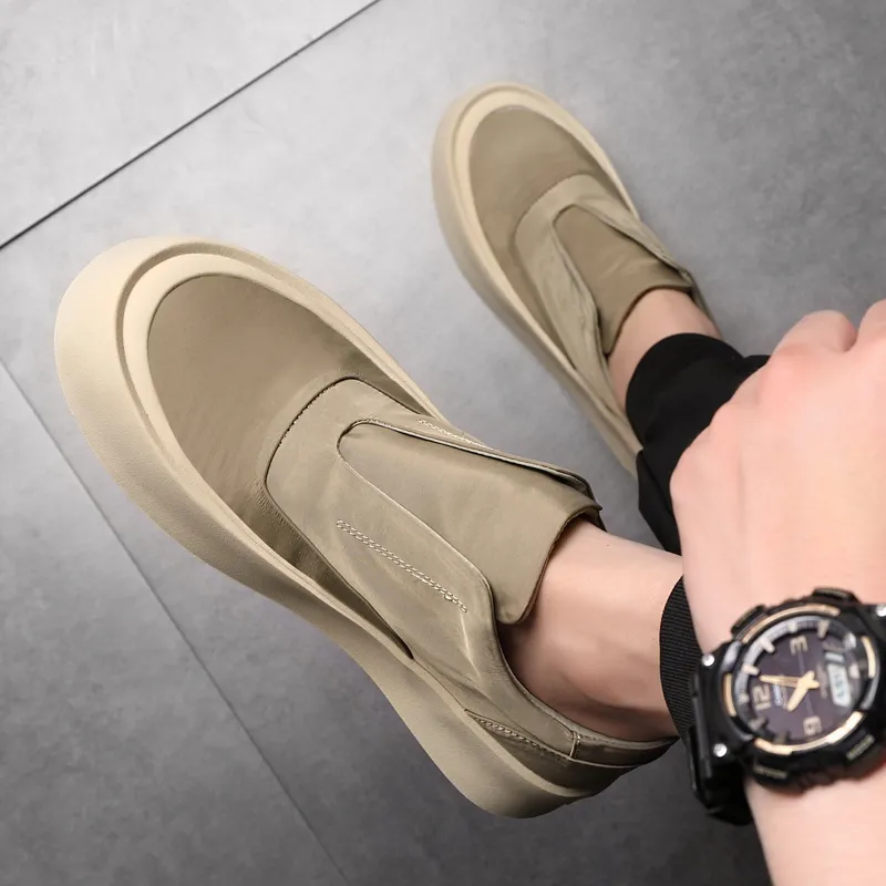 XIAOTOULANG Slip Resistant Breathable Low Top Canvas Shoes Men's-16