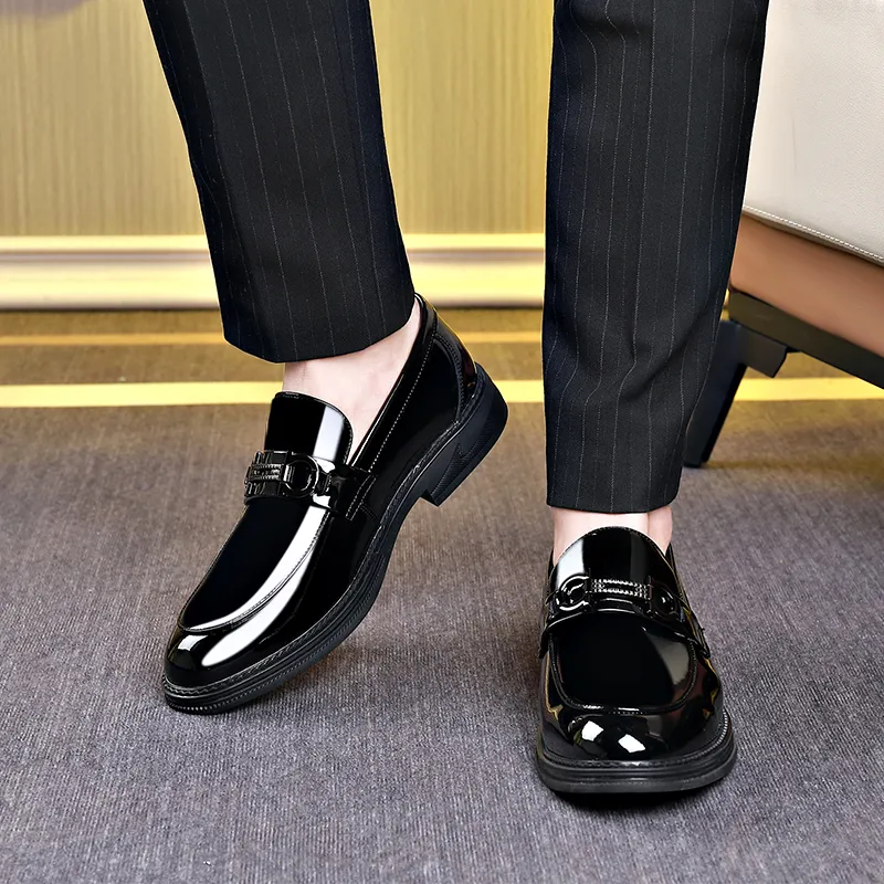 XIAOTOULANG Loafers Men's Black-9