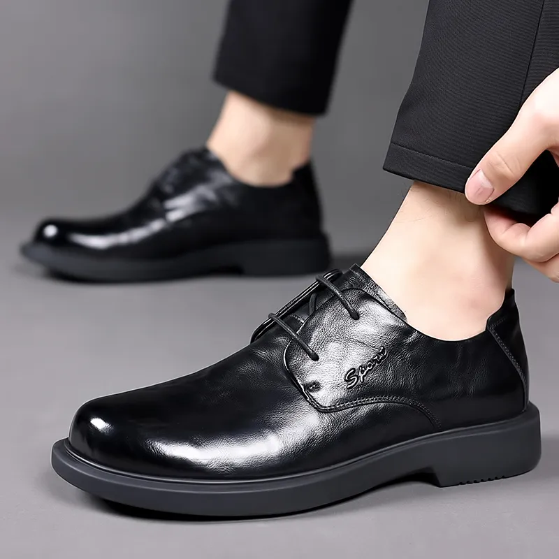 Joe Bang Wolf X XIAOTOULANG Dress Shoes Men Low Top Black/Brown-6