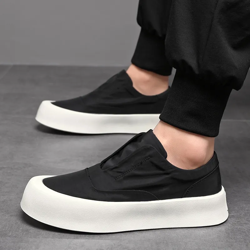 XIAOTOULANG Slip Resistant Breathable Low Top Canvas Shoes Men's-9