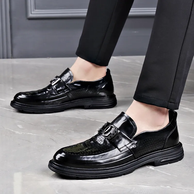 XIAOTOULANG Men's Casual Shoes Men Low Top Black-9