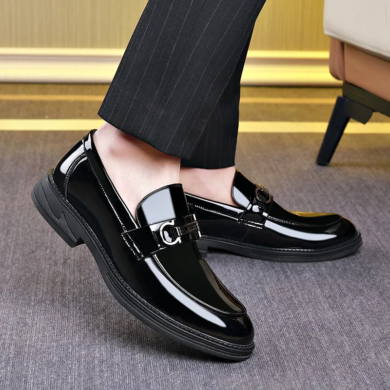 XIAOTOULANG Loafers Men's Black-6
