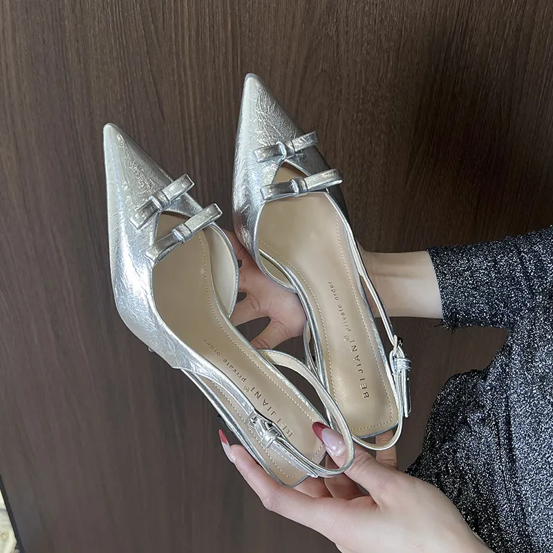 Beijiani Slim Heel High Heels 7CM Women's-6