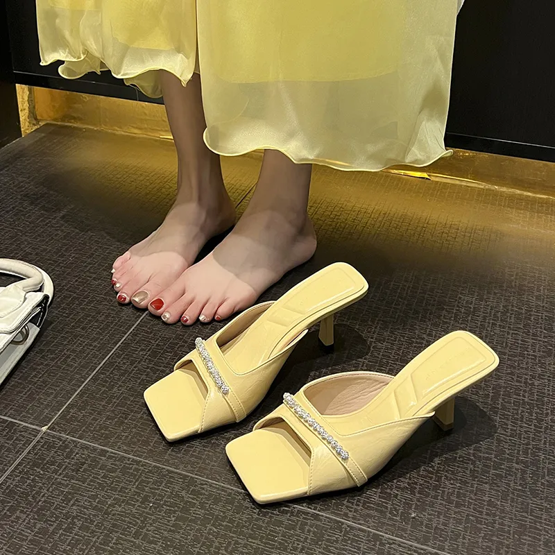 Beijiani Rubber Sole Slip Resistant Abrasion Resistant Slide Slippers Women's-16