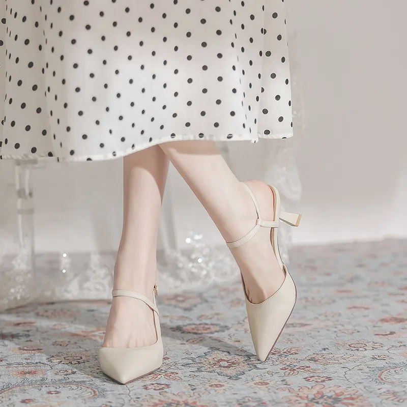 Beijiani Slim Heel High Heels 6CM Women's-1