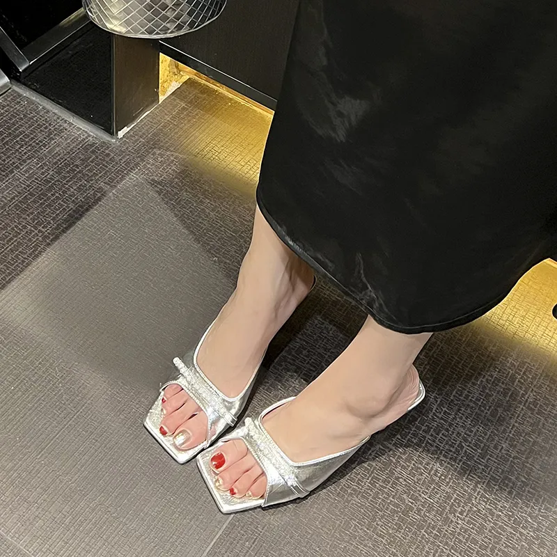 Beijiani Rubber Sole Slip Resistant Abrasion Resistant Slide Slippers Women's-8