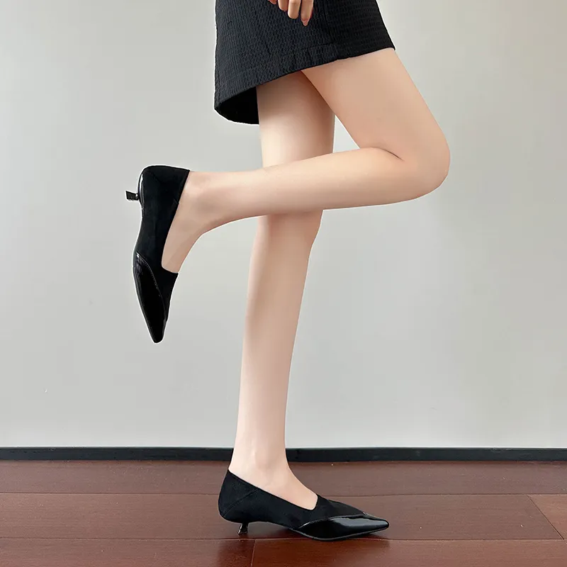 Beijiani Slim Heel High Heels 3CM Women's-3
