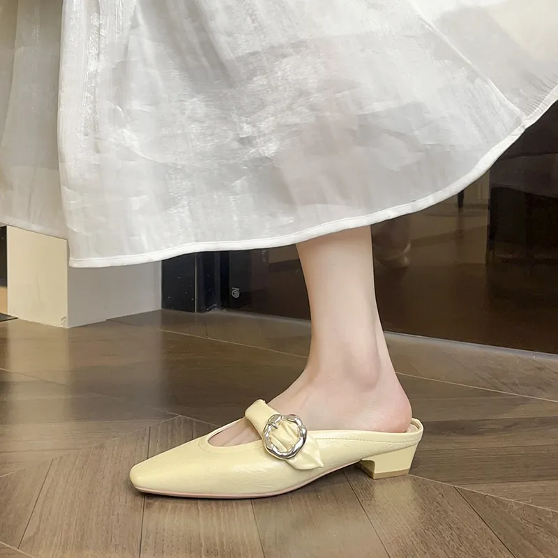 Beijiani Abrasion Resistant Slip Resistant Closed Toe Slippers Women's-3